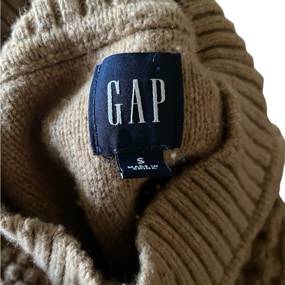 GAP Brown Mockneck Knit Sweater Size Small - Picture 4 of 4